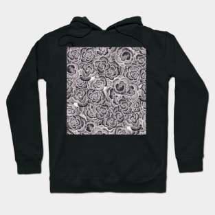 Black & White Floral. Hoodie